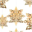 dekoracja platki sniegu zlota partydeco 15 25 cm 6 szt