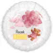 dekoracja prezent na roczek dziewczynki 1 urodziny personalizowany balon foliowy rozowy mis imie