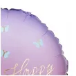 dekoracja prezent na urodziny balon foliowy jednorozec happy birthday rozowy 18 rnd