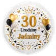 dekoracja prezent na urodziny balon foliowy z imieniem elegant personalizacja do girland