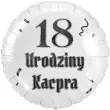dekoracja prezent na urodziny balon foliowy z imieniem gothic