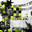 dekoracja prezent na urodziny gracza balon foliowy gaming happy birthday czarny 18 rnd