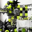 dekoracja prezent na urodziny gracza balon foliowy gaming happy birthday czarny 18 rnd