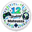 dekoracja prezent na urodziny gracza balon foliowy z imieniem gaming pad personalizacja