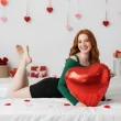 dekoracja prezent na walentynki dzien kobiet balon foliowy xl serce czerwone 24 hrt