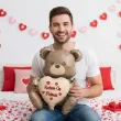 dekoracja prezent na walentynki rocznice balon foliowy personalizowany mis tulis z imieniem