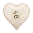 dekoracja prezent na walentynki slub rocznice wesele balon foliowy serce love kremowy 18