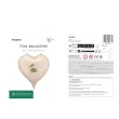 dekoracja prezent na walentynki slub rocznice wesele balon foliowy serce love kremowy 18