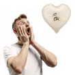 dekoracja prezent na walentynki slub rocznice wesele balon foliowy serce love kremowy 18