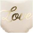 dekoracja prezent na walentynki slub rocznice wesele balon foliowy serce love kremowy 18