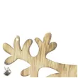 dekoracja renifer z dzwoneczkami drewno braz arpex 24 cm