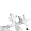 dekoracja renifer z dzwoneczkami drewno ecru arpex 24 cm