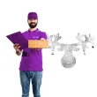 dekoracja renifer z dzwoneczkami drewno ecru arpex 24 cm