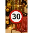 dekoracja sali na 30 urodziny tablica powitalna znak zakazu liczba 30 traffic birthday