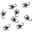 dekoracja skorpiony czarny guirca 6 cm 8 szt