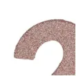 dekoracja stojaca brokatowa liczba 20 rozowe zloto santex 10 cm