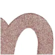 dekoracja stojaca brokatowa liczba 20 rozowe zloto santex 10 cm