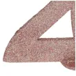 dekoracja stojaca brokatowa liczba 20 rozowe zloto santex 10 cm