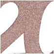 dekoracja stojaca brokatowa liczba 20 rozowe zloto santex 10 cm