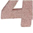 dekoracja stojaca brokatowa liczba 40 rozowe zloto santex 10 cm