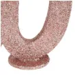 dekoracja stojaca brokatowa liczba 80 rozowe zloto santex 10 cm