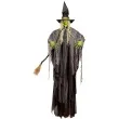 dekoracja stojaca dlugonosa wiedzma halloween widmann 240 cm