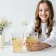 dekoracja stolu na komunie slomki papierowe do napojow eukaliptus beauty biale 19 5 cm 6 szt