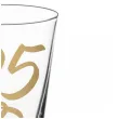 dekoracja stolu na rocznice slubu oszukany kieliszek do wodki liczba 25 srebrne gody 25 ml