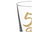 dekoracja stolu na rocznice slubu oszukany kieliszek do wodki liczba 50 zlote gody 25 ml