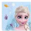 dekoracja stolu na urodziny dzien dziecka serwetki papierowe frozen elsa i anna kraina lodu
