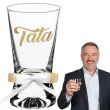 dekoracja stolu na wesele oszukane slubne kieliszki do wodki tata z kokardka 15 ml