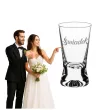 dekoracja stolu na wesele oszukany slubny kieliszek do wodki swiadek silver wedding 25 ml