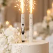dekoracja tortu na wesele slub fontanna tortowa raca maz gold wedding 18 cm