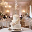 dekoracja tortu na wesele slub fontanna tortowa raca maz gold wedding 18 cm