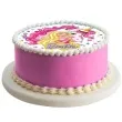 dekoracja tortu oplatek bc barbie i jednorozec 20 cm dekora