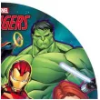 dekoracja tortu oplatek bc druzyna avengers 20 cm dekora