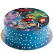 dekoracja tortu oplatek bc druzyna avengers 20 cm dekora