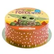 dekoracja tortu oplatek star wars mandalorian 15 5 cm dekora