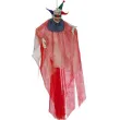 dekoracja wiszaca czerwony klaun czerwony guirca 175 cm