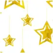 dekoracja wiszaca gwiazdki 3d zlote partypal 15 szt