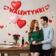 dekoracja wiszaca na walentynki girlanda papierowa serca czerwone baner 2 2 m