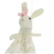 dekoracja wiszaca zajaczek w sukience kremowy arpex