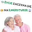 dekoracja z okazji przejscia na emeryture baner papierowy zycie zaczyna sie na emeryturze 4 2 m