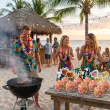 dekoracje do muffinek babeczek na hawajskie party pikery hello aloha mix 6 szt