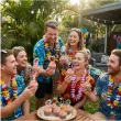 dekoracje do muffinek babeczek na hawajskie party pikery hello aloha mix 6 szt