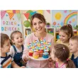 dekoracje do muffinek babeczek pikery szpilki teczowy dzien dziecka x6