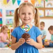 dekoracje do muffinek babeczek pikery szpilki teczowy dzien dziecka x6