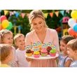 dekoracje do muffinek babeczek pikery szpilki teczowy dzien dziecka x6