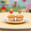 dekoracje do muffinek babeczek swieconki na wielkanoc pikery kolorowe pisanki jajka x6