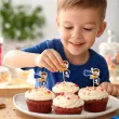 dekoracje do muffinek na dzien chlopaka pikery szpilki na babeczki super chlopak w pelerynie x6